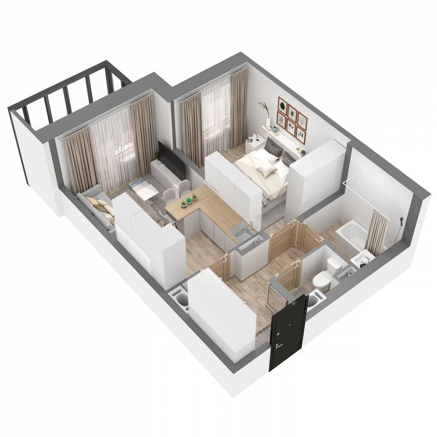 1-к. квартира, 38,2 м², 23/27 эт.