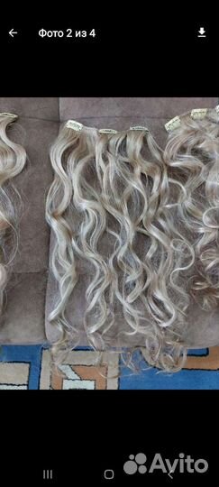 Волосы на заколках