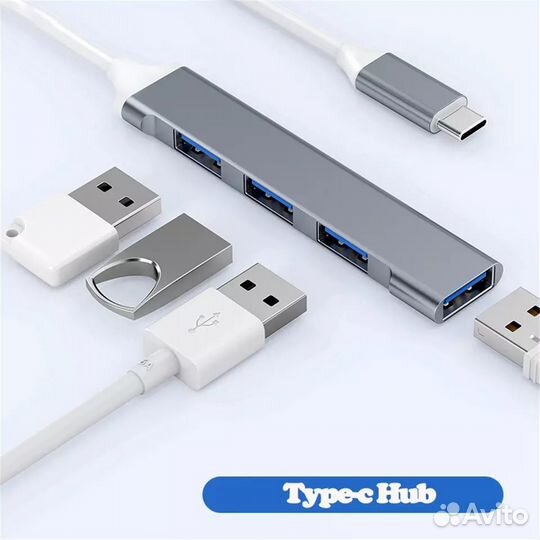 Новый Hub 3.0 Type C на 4 USB