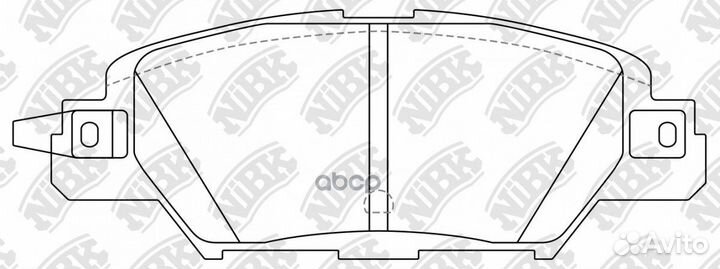 PN5818-nibk колодки дисковые задние Mazda CX-5