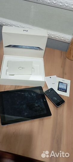 Планшет apple iPad Wi-Fi 4G 64GB Black+iPhone32GB