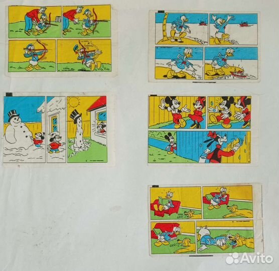 Вкладыш для жевачки Дональд Дак 90-е г