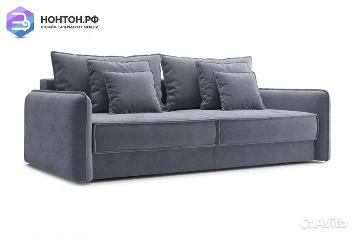 Диван тик-так Антей 3-х местный темно-серый