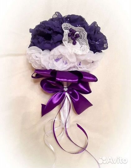 Букет невесты розово-белый