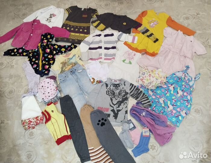 Огромный пакет вещей на девочку 4 года