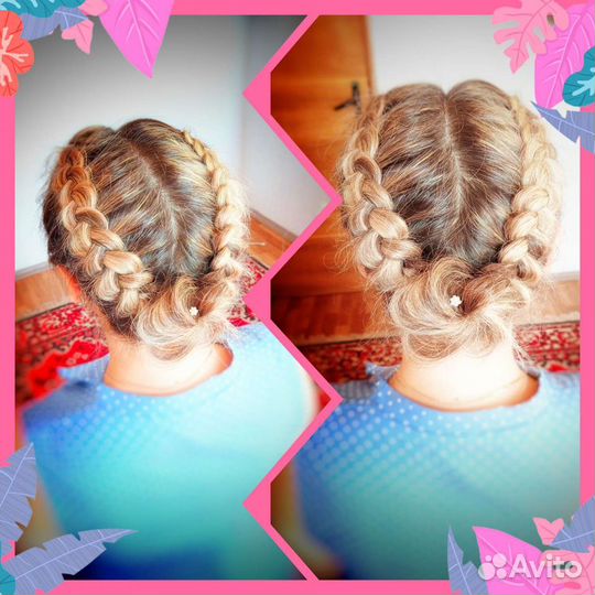 Плетение кос, свадебные,вечерние прически