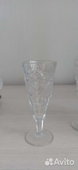 Хрустальные рюмки на ножке СССР