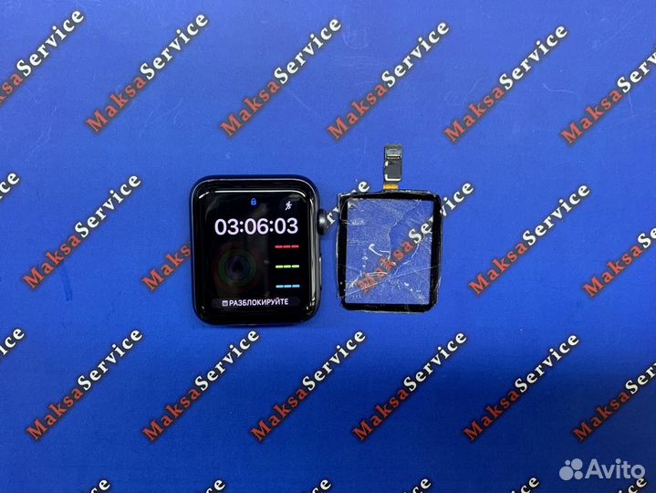 Замена стекла экрана apple watch