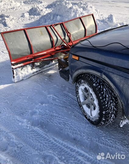 Отвал лебедка на авто нива