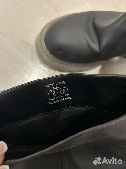 Сапоги демисезонные женские 39