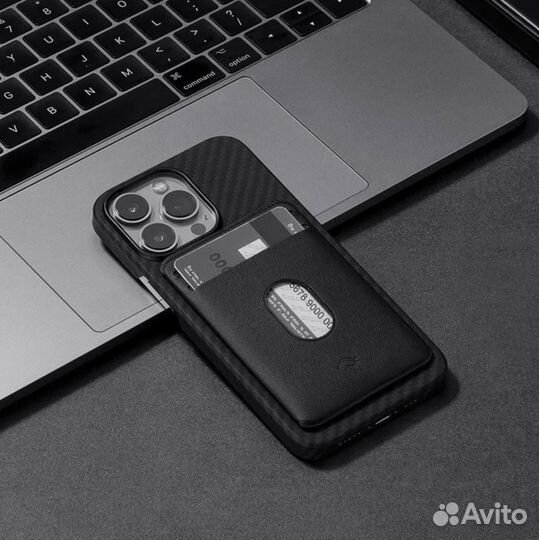 Чехол-бумажник Pitaka MagSafe iPhone 14 13 12