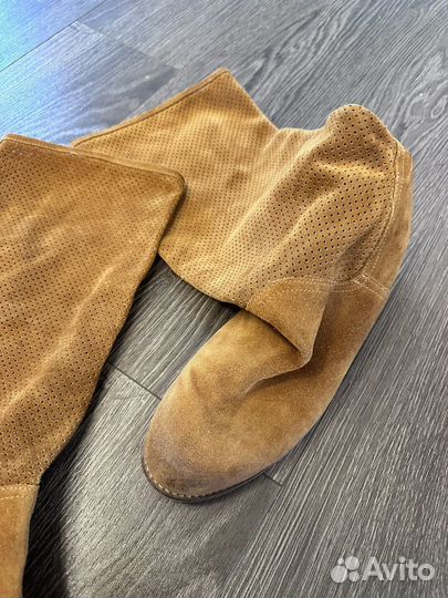 Сапоги из натуральной замши, Италия р. 39