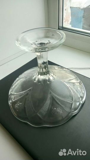 Ваза для фруктов на ножке СССР