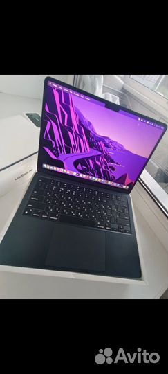 Macbook air 13 m2 2022 8 256гб полуночный черный