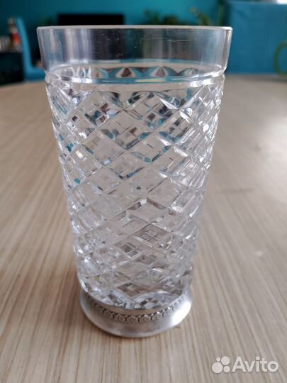 Стакан хрусталь серебро 875 пр