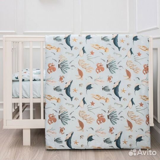 Комплект в кроватку Lappetti «Тайны океана» 3 предмета