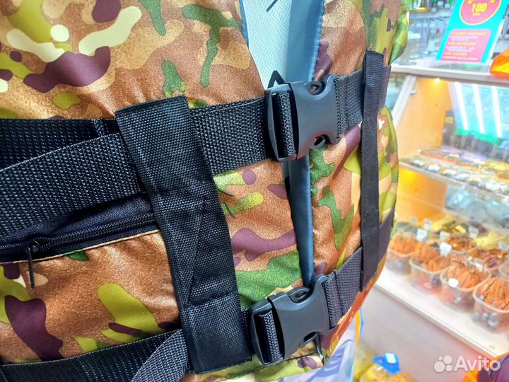Страховочный жилет камуфляж 100кг