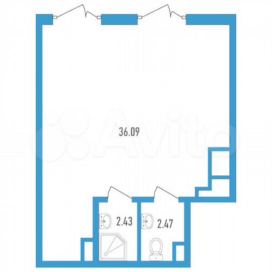 Помещение свободного назначения 41 кв.м