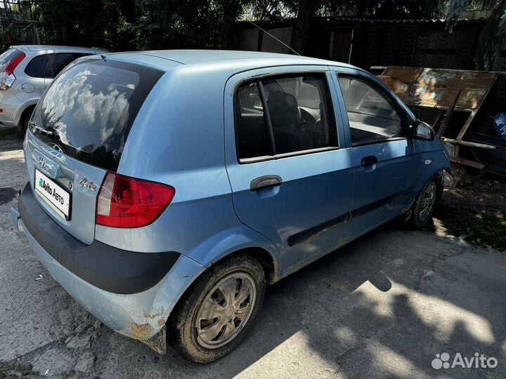 Hyundai Getz 1.1 МТ, 2007, битый, 180 000 км