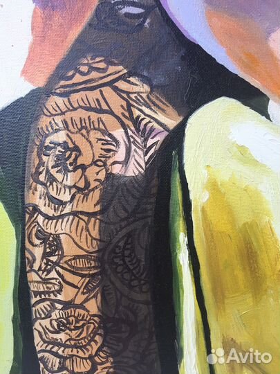 Картина маслом «Девушка с татуировкой»