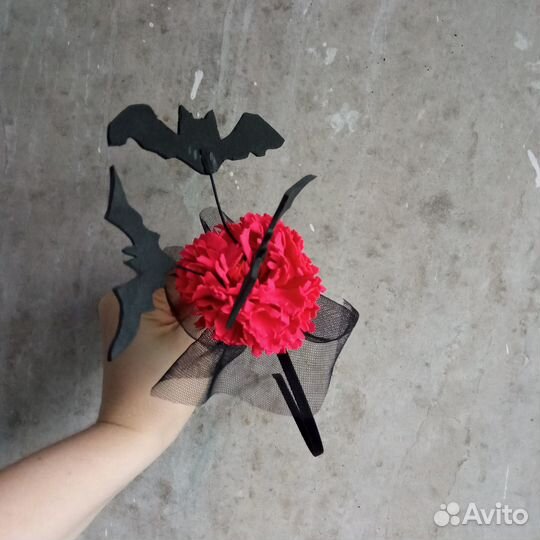 Ободок с летучими мышами / Хеллоуин / Маскарад