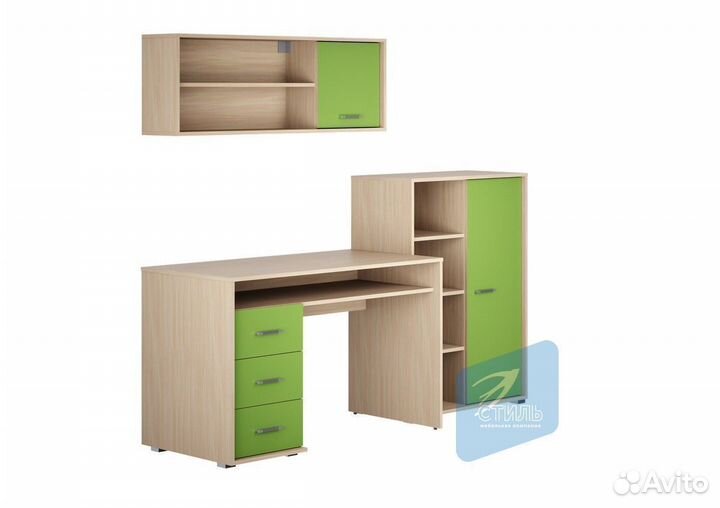 Паскаль-4 Угол школьника Дуб Молочный Лайм