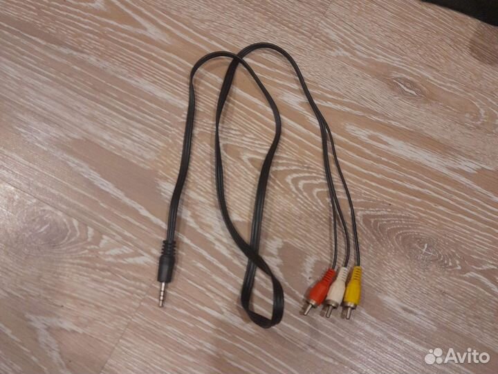 Кабель Jack 3,5 мм 4 pin 3 RCA аудио видео
