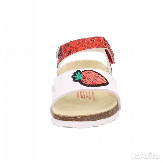 Сандалии Superfit fussbet (белый с красным), р. 30