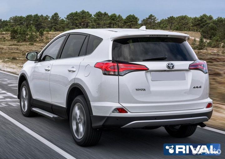 Пороги-подножки Toyota Rav 4 2013-2019 Bmw-Style