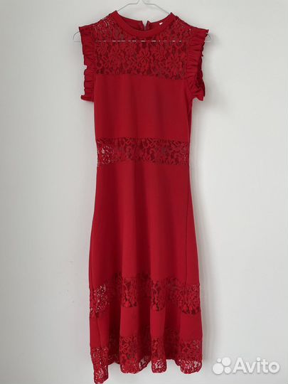 Вечернее красное платье S