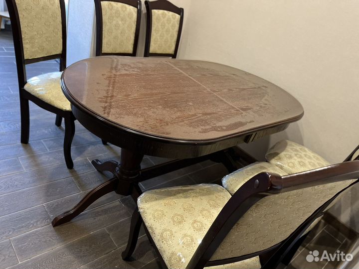 Стол со стульями бу