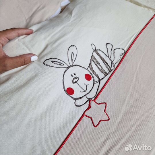 Бортики в кроватку 60х120+ пододеяльник,Италия