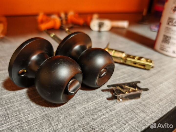 Дверные ручки межкомнатные черные