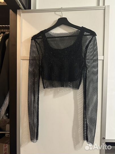 Топ Лонгслив Сетка