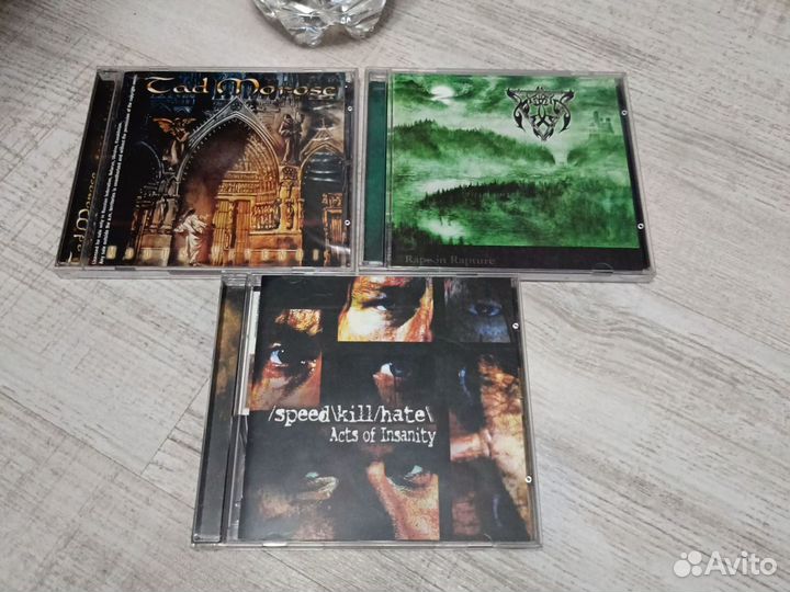 Коллекция CD Тяжёлого рока:trash, death, black