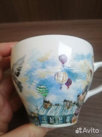 Чайная пара ручная роспись