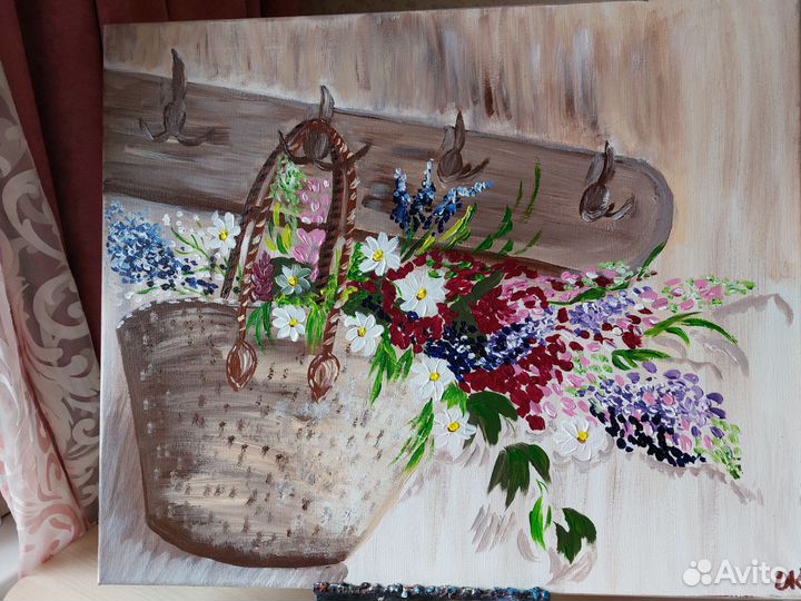 Картина маслом на холсте ручная работа