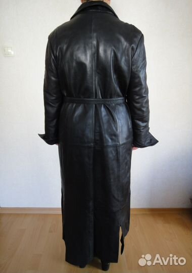 Пальто кожаное