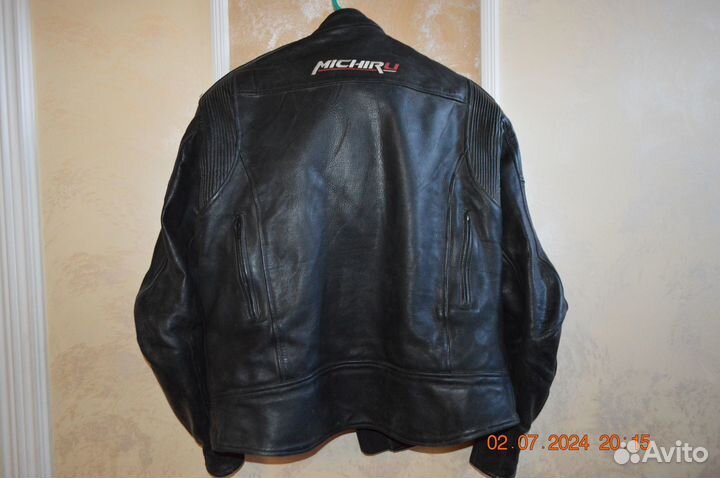 Мотокуртка кожаная мужская и штаны кожаные