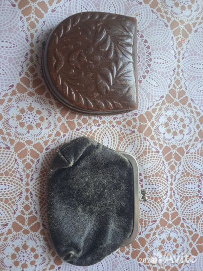 Кошельки кожа СССР 2 шт