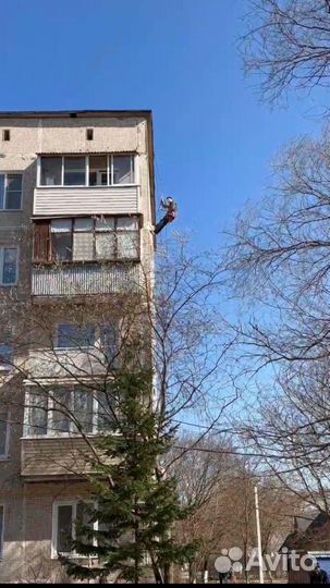 Установка кондиционера с альпинистом