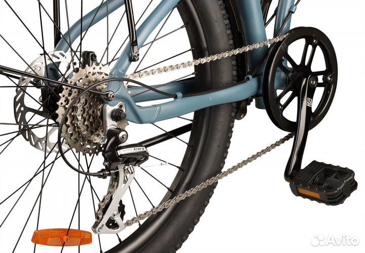 Cкладной велосипед Shulz Easy Fat синий лед