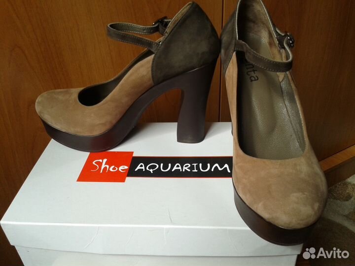 Туфли замшевые