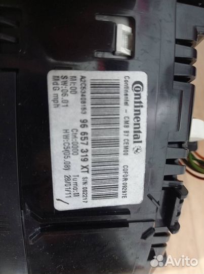 Панель приборов (щиток) Citroen C4 2 B7 2011