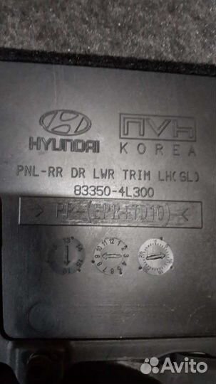 Hyundai solaris обшивка двери задняя левая