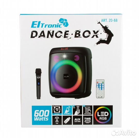 Колонка eltronic 20-68 dance BOX 600Ватт