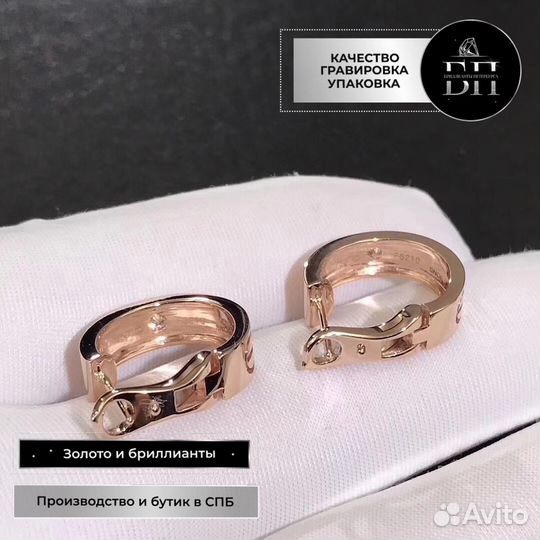 Cartier Серьги love 0,07 ct