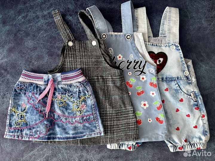 Вещи для девочки пакетом 74-86 размер