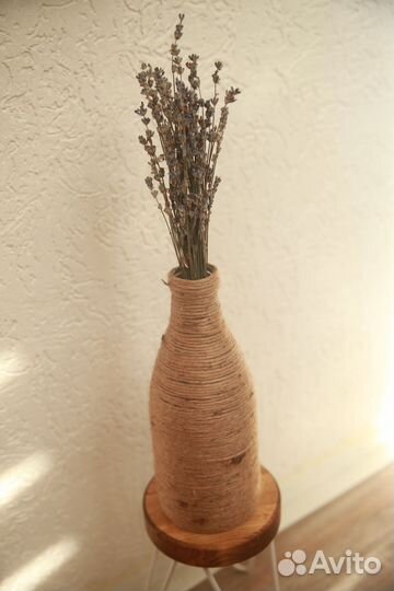 Вазы из джута тучная работа