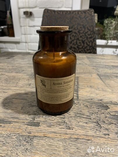 Ароматическая свеча в аптекарской банке 12,5 см
